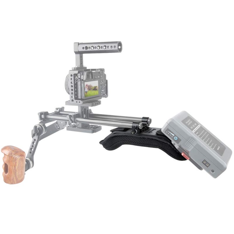 NICEYRIG Steady Shoulder Mount/Shoulder Pad for Video Camcorder Camera DV/DC 15mm Rod Rail Support System DSLR Rig (15mm Railblock) - Image 4